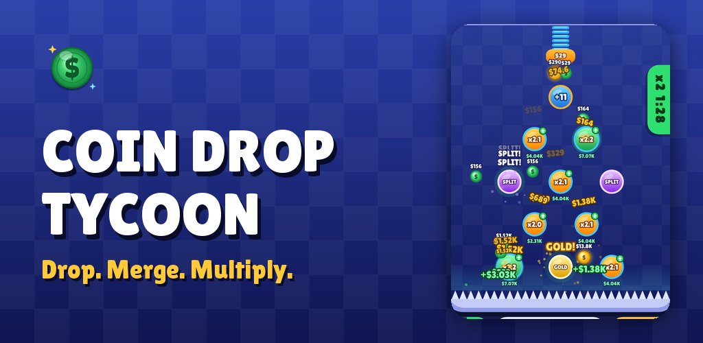 Coin Drop Tycoon, an idle plinko and merge game for Android